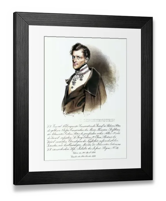 Framed Print : Alois Fuerst Liechtenstein (1780-1853) Framed Print : Alois Fuerst Liechtenstein (1780-1853)