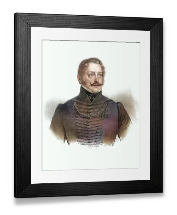 Framed Print : Andreas Count Hadik von Futak (Hungarian grof futaki Hadik Andras)