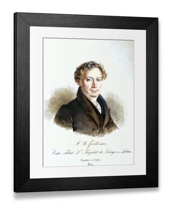 Framed Print : Anton Bernhard Fuerstenau (born 20 October 1792 in Muenster) Framed Print : Anton Bernhard Fuerstenau (born 20 October 1792 in Muenster)