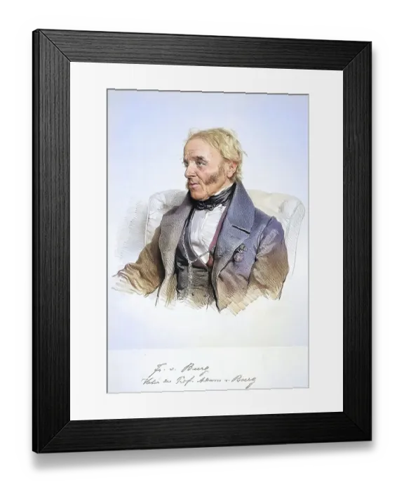 Framed Print : Anton Burg (born 25 December 1767 in Sobernheim an der Nahe)