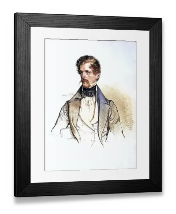 Framed Print : Anton Freiherr von Doblhoff-Dier (born 10 November 1800 in Goerz)