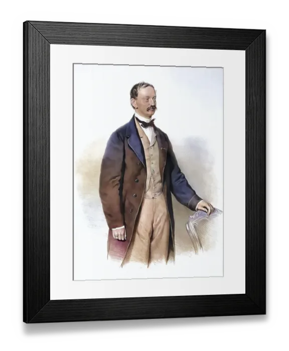 Framed Print : Anton Dreher senior (actually Anton Eugen Georg Dreher)