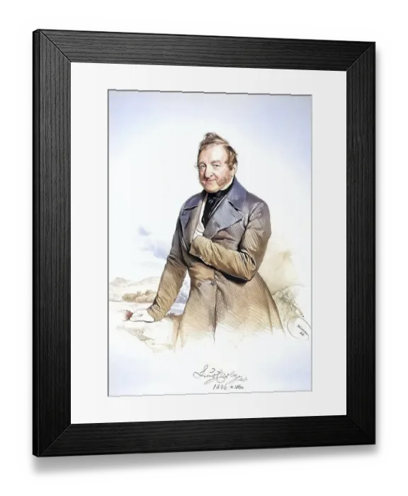 Framed Print : Anton Joseph Emanuel Kraus (since 1845: Ritter von Elislago) (born 9 October 1777 in Vienna)
