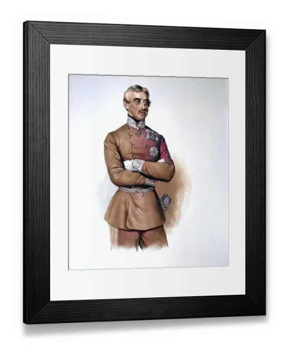 Framed Print : Anton Prokesch, from 1830 Knight Framed Print : Anton Prokesch, from 1830 Knight