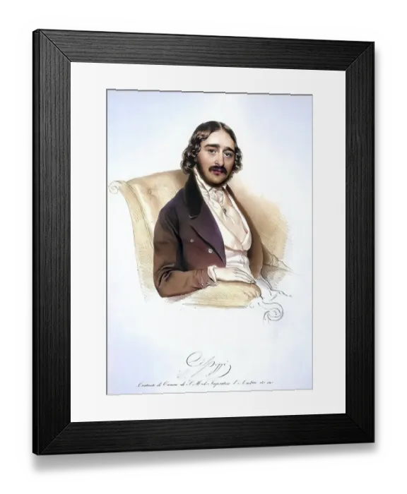 Framed Print : Antonio Poggi (1806 - 15 April 1875) Framed Print : Antonio Poggi (1806 - 15 April 1875)