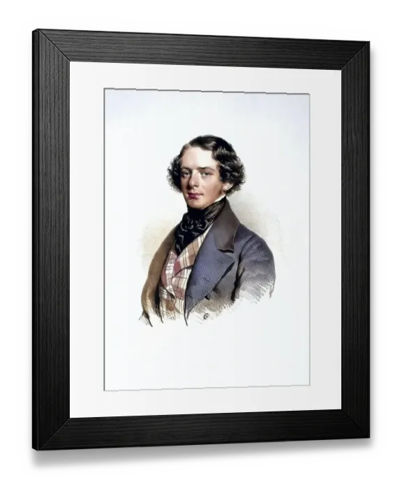 Framed Print : August Bluehdorn (1805-1859), Jurist Framed Print : August Bluehdorn (1805-1859), Jurist