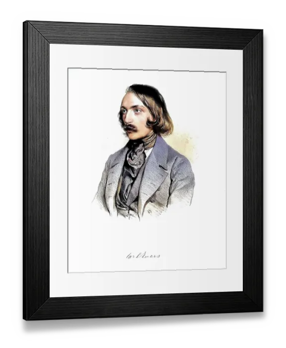Framed Print : Carl Evers (born 8 April 1819 in Luebeck) Framed Print : Carl Evers (born 8 April 1819 in Luebeck)