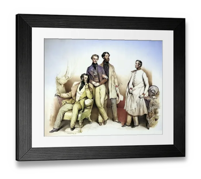 Framed Print : The Counts Jaromir (1818-1908)