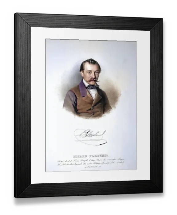 Framed Print : Eduard Pleschner, Ritter von Eichstett (1813-1864) Framed Print : Eduard Pleschner, Ritter von Eichstett (1813-1864)