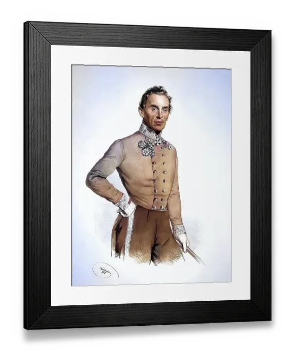 Framed Print : Eduard Graf von Wengersky, Freiherr von Ungerschuetz (1793-1873) Framed Print : Eduard Graf von Wengersky, Freiherr von Ungerschuetz (1793-1873)