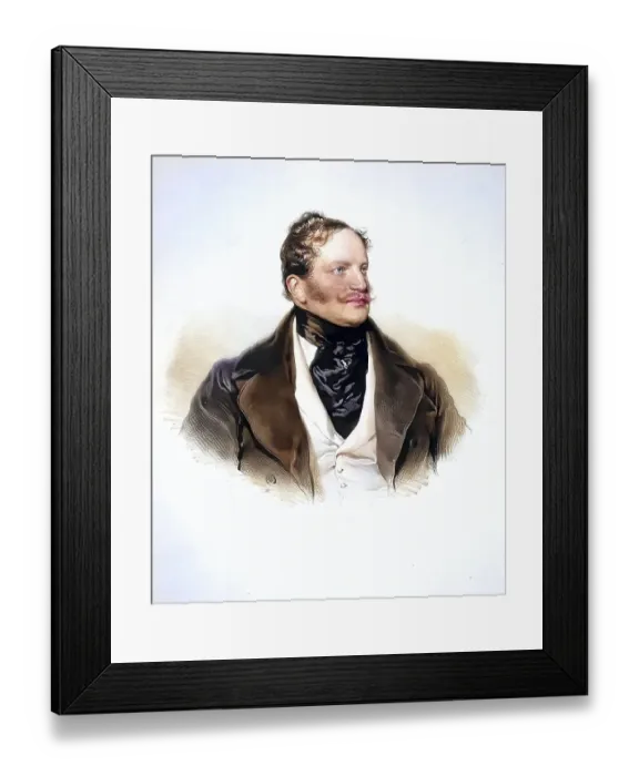 Framed Print : Franz Graf Hardegg (1799-1854)