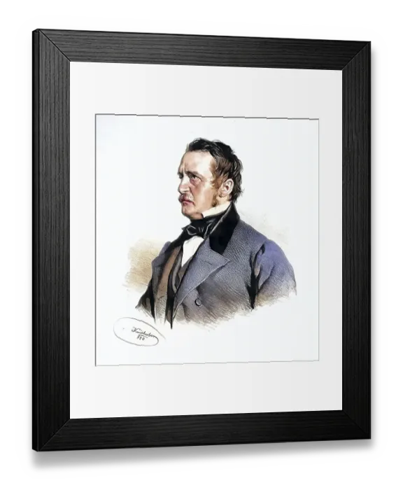 Framed Print : Franz Hauke (born 28 August 1852 in Mauer near Vienna)