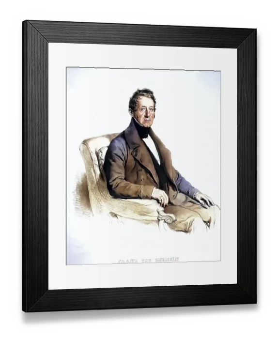 Framed Print : Franz Ignaz von Holbein (born 27 August 1779 in Zistersdorf)