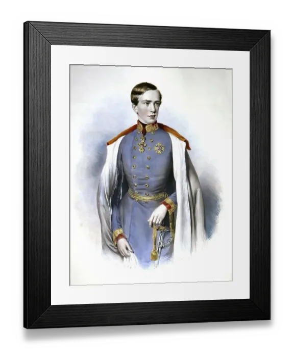 Framed Print : Franz Joseph I (born 18 August 1830 in Schoenbrunn Palace)