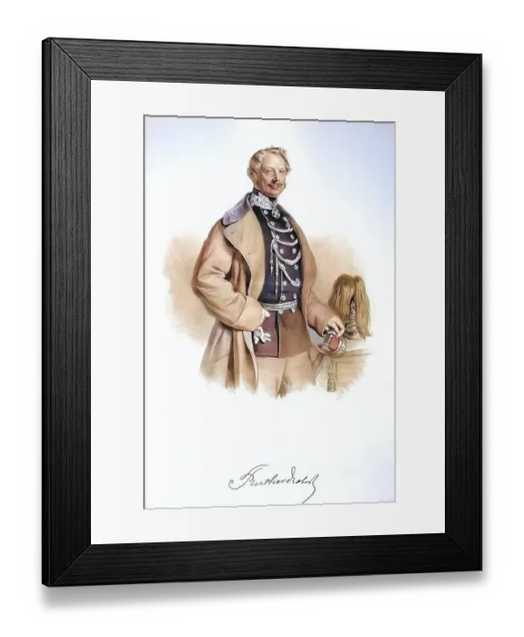 Framed Print : Franz Reichardt (1801-1890), Colonel