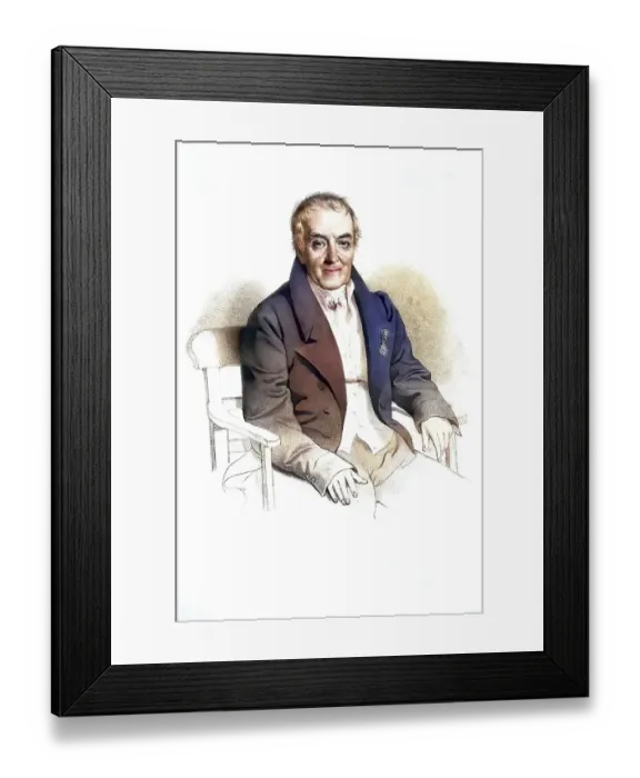 Framed Print : Friedrich Rheinfelder, around 1830 hann
