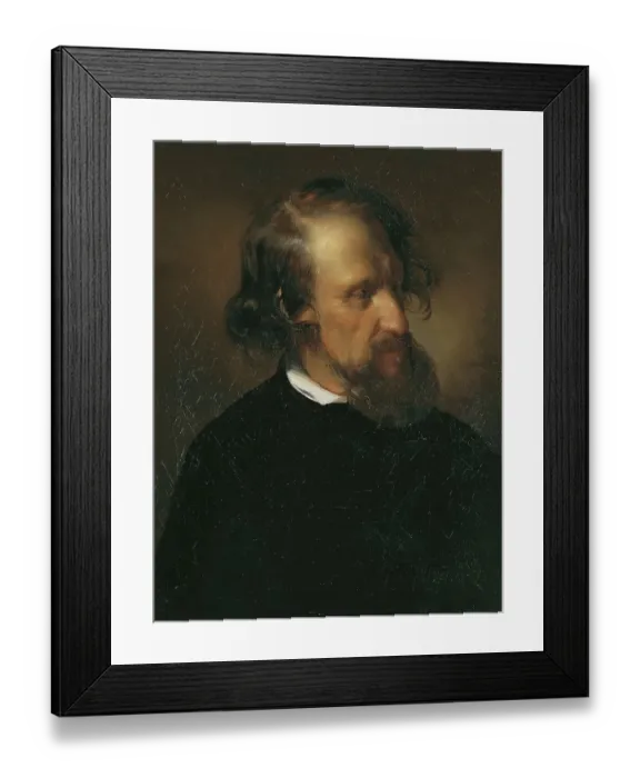 Framed Print : Josef Kriehuber (born 14 December 1800 in Vienna)