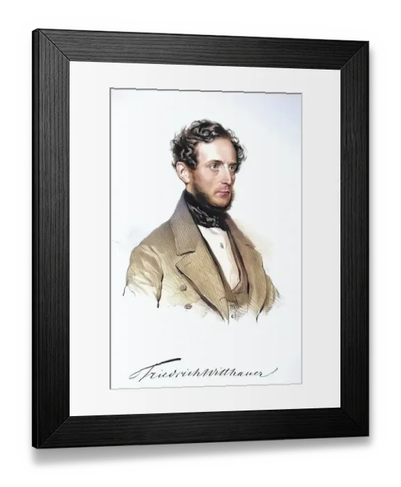 Framed Print : Friedrich Witthauer (born 25 May 1793 in Berlin) Framed Print : Friedrich Witthauer (born 25 May 1793 in Berlin)