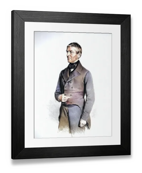 Framed Print : Georg Paul Binder (1784-1867), theologian