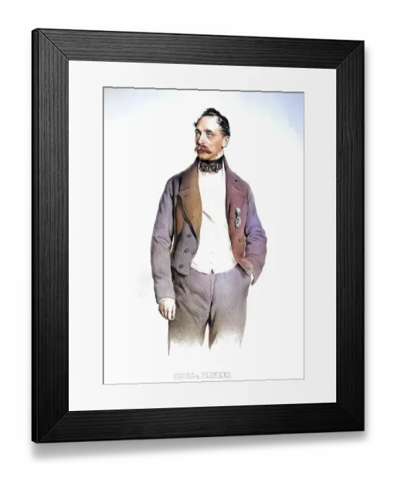 Framed Print : Georg Freiherr von Plenker (1794-1889)