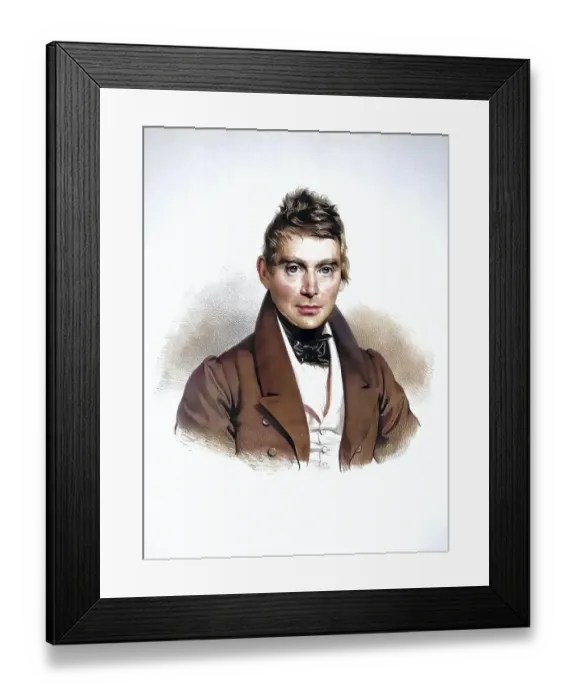 Framed Print : Johann Friedrich Voigtlaender (born 21 May 1779 in Vienna)