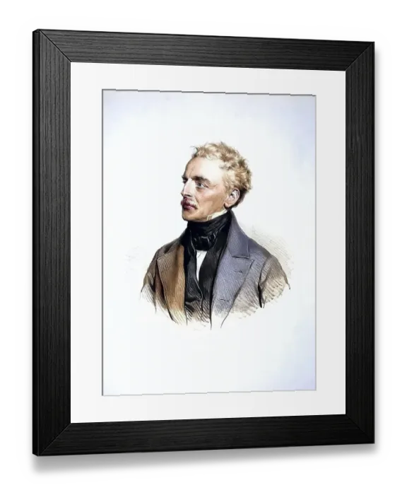 Framed Print : Johann Peter Krafft (also Jean-Pierre) (born 15 September 1780 in Hanau)
