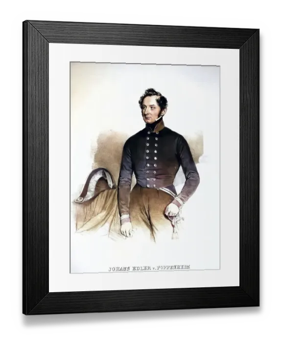 Framed Print : Johann Popp, Edler von Poppenheim (1797-1853)