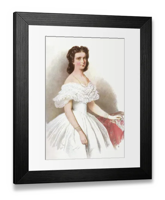 Framed Print : Elisabeth of Austria (born 24 December 1837 as Elisabeth Amalie Eugenie von Wittelsbach)