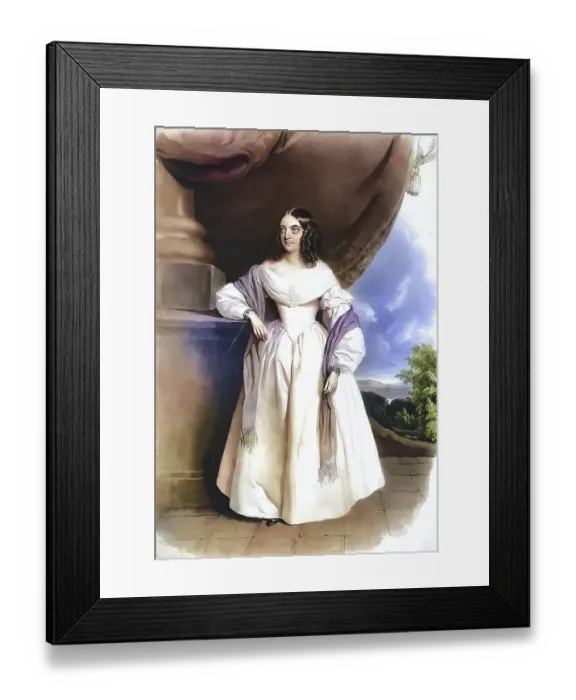 Framed Print : Marianne Graefin Wimpffen, nee Eskeles (1801-1862) Framed Print : Marianne Graefin Wimpffen, nee Eskeles (1801-1862)