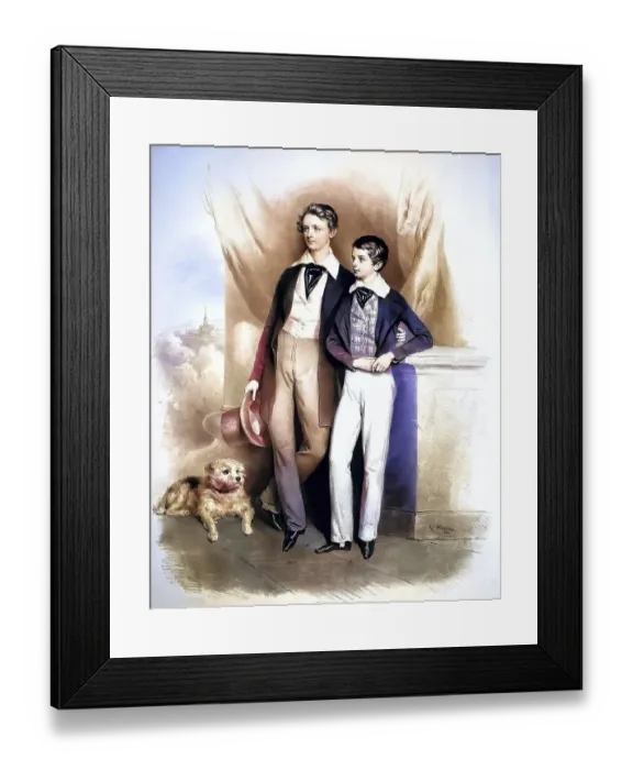 Framed Print : Odo (left) and Arthur Russell, Odo William Leopold Russell Framed Print : Odo (left) and Arthur Russell, Odo William Leopold Russell