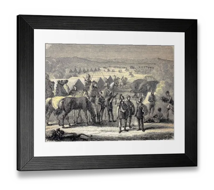 Framed Print : Battle of Cannae, a major battle of the Second Punic War
