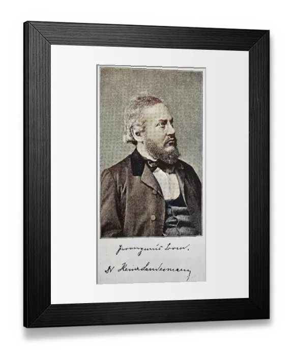 Framed Print : Hieronymus Lorm, Heinrich Landesmann