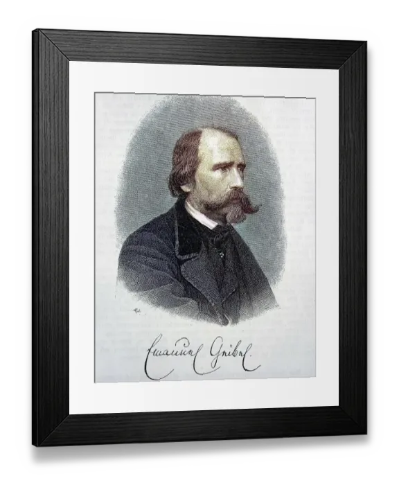 Framed Print : Franz Emanuel August Geibel, 17 October 1815 Framed Print : Franz Emanuel August Geibel, 17 October 1815