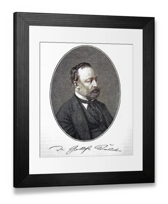 Framed Print : Gottfried Keller, 19 July 1819 - 15 July 1890