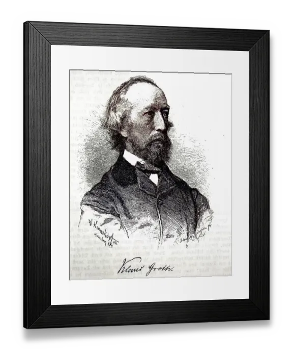 Framed Print : Klaus Johann Groth, 24 April 1819