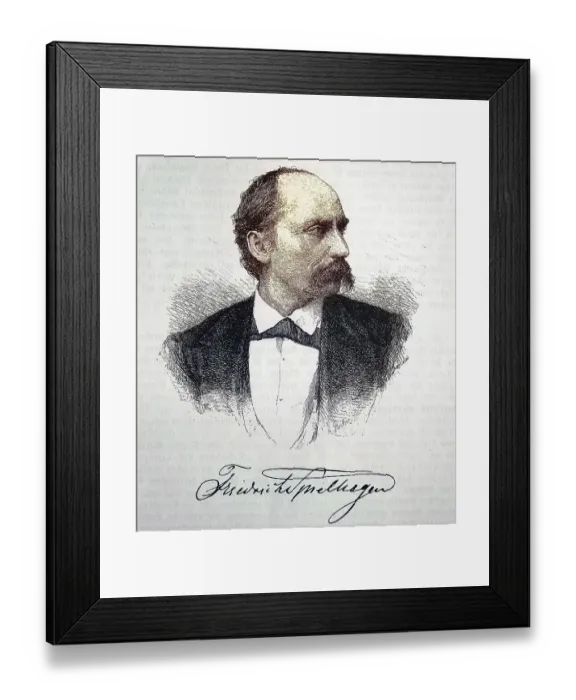 Framed Print : Friedrich Spielhagen, 24 February 1829