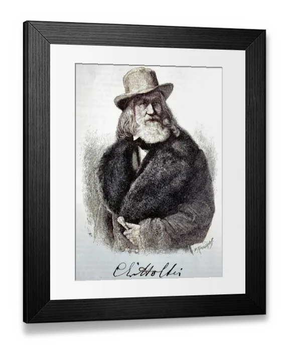 Framed Print : Karl Eduard von Holtei, also Carl