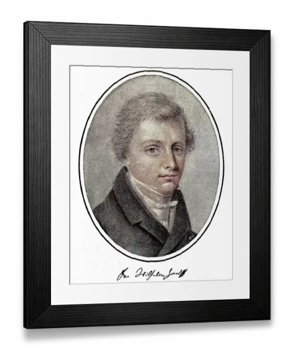 Framed Print : Wilhelm Hauff, born 29 November 1802 - 18 November 1827 Framed Print : Wilhelm Hauff, born 29 November 1802 - 18 November 1827
