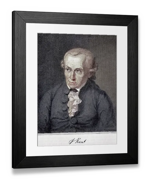 Framed Print : Immanuel Kant, 22 April 1724, 12 February 1804