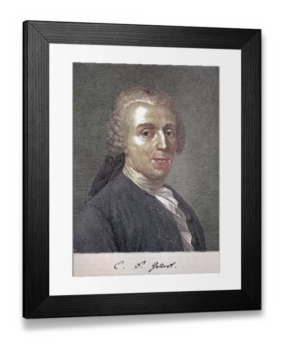 Framed Print : Christian Fuerchtegott Gellert Framed Print : Christian Fuerchtegott Gellert