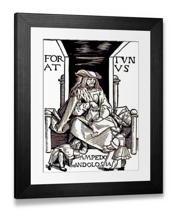 Framed Print : Title page of the edition of Fortunatus Framed Print : Title page of the edition of Fortunatus