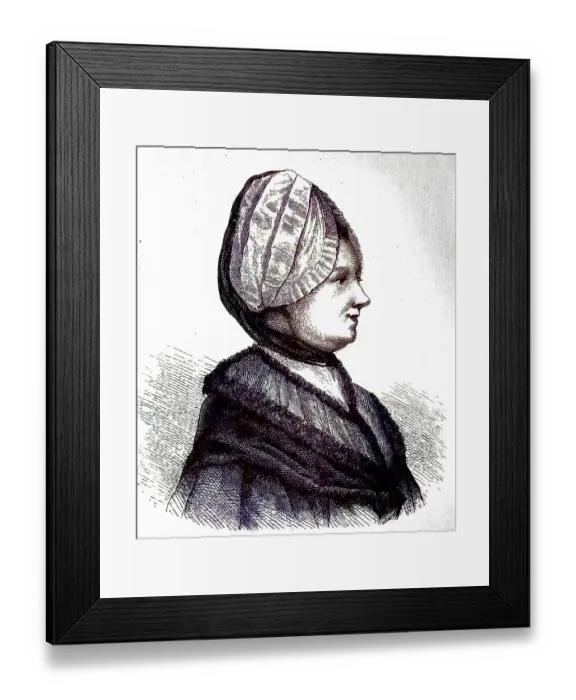 Framed Print : Marie Sophie von La Roche nee Gutermann von Gutershofen Framed Print : Marie Sophie von La Roche nee Gutermann von Gutershofen