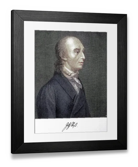 Framed Print : Johann Heinrich Voss, 20 February 1751 - 29 March 1826 Framed Print : Johann Heinrich Voss, 20 February 1751 - 29 March 1826