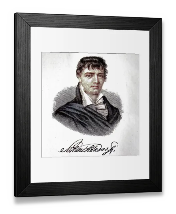 Framed Print : Maximilian von Schenkendorf, 11 December 1783