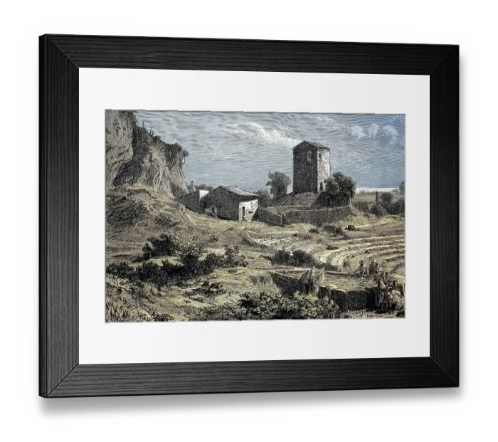 Framed Print : Ruins of the Greek theatre in Syracuse Framed Print : Ruins of the Greek theatre in Syracuse