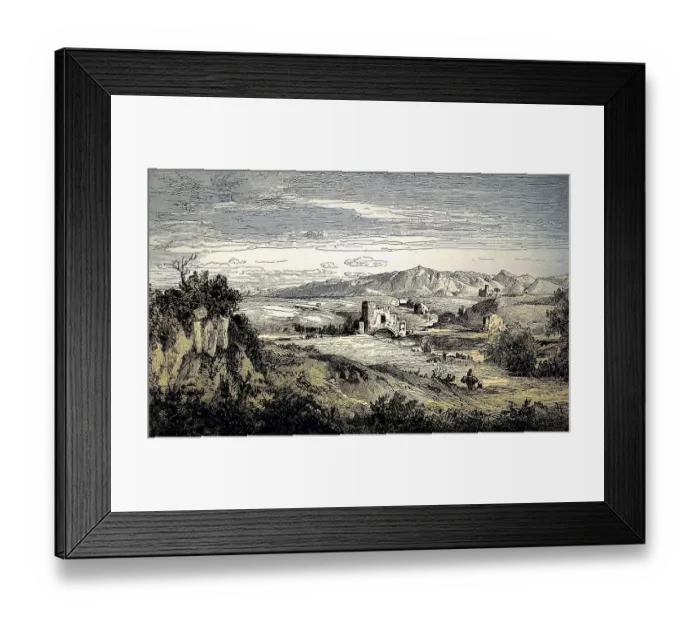 Framed Print : Ponte Nomentano is a Roman bridge in the north-eastern city of Rome Framed Print : Ponte Nomentano is a Roman bridge in the north-eastern city of Rome