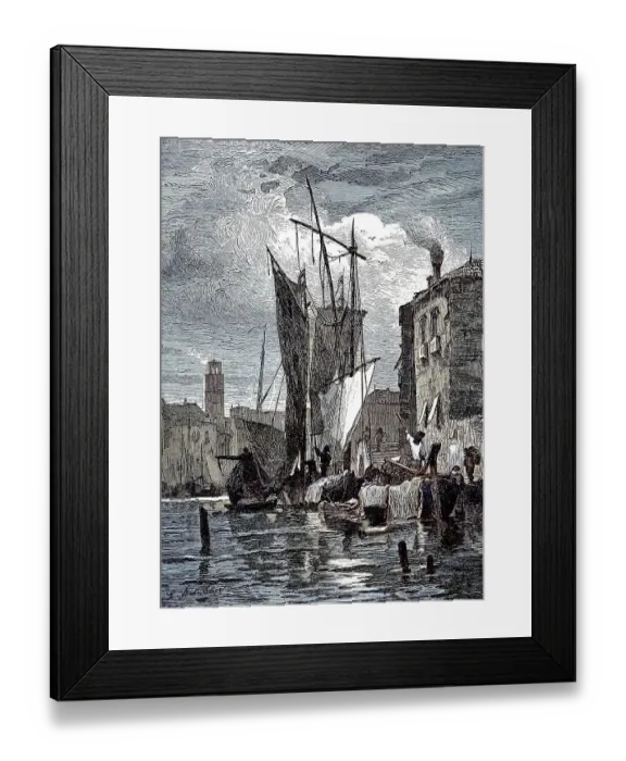 Framed Print : On the island of Giudecca in the Venetian Lagoon