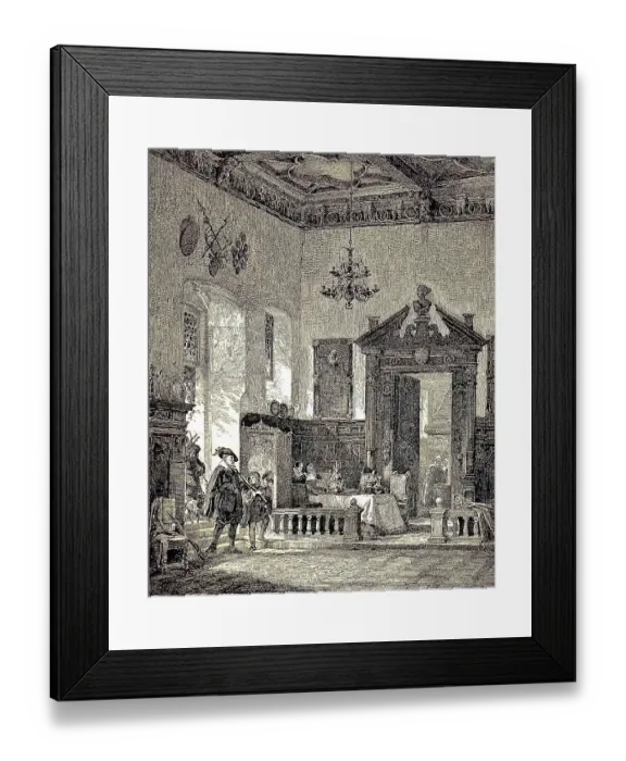 Framed Print : The Prince's Room in the City Hall of Augsburg