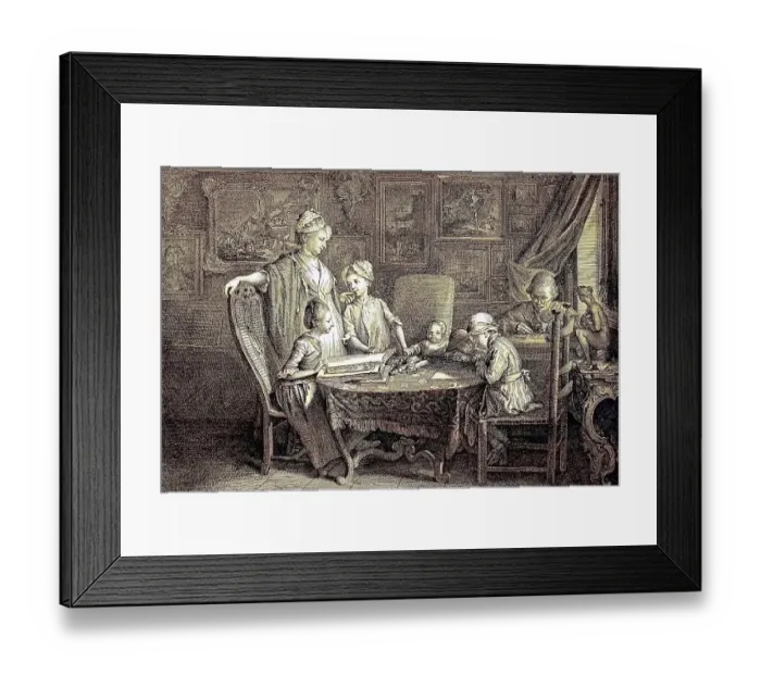 Framed Print : Daniel Nikolaus Chodowiecki, born on 16 October 1726
