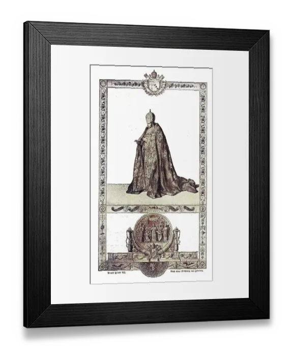 Framed Print : Pius VII, born Count Luigi Barnaba Niccolo Maria Chiaramonti